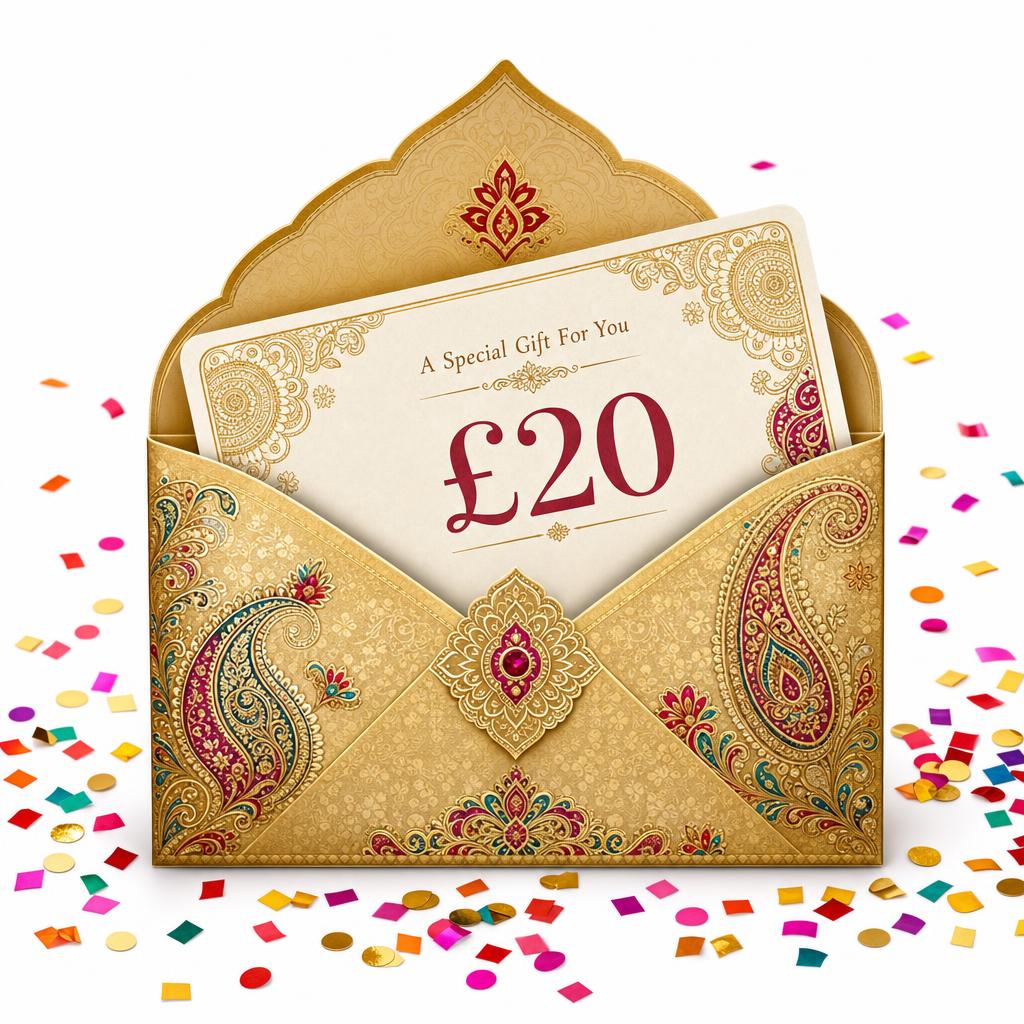 Gold gift envelope